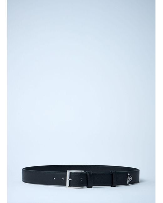 Prada White Leather Belt for men