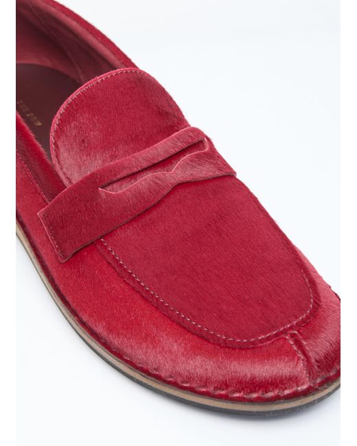 The Row Red Cary Loafers