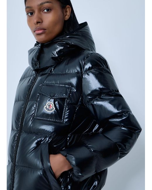 Moncler Blue Andro Short Down Jacket