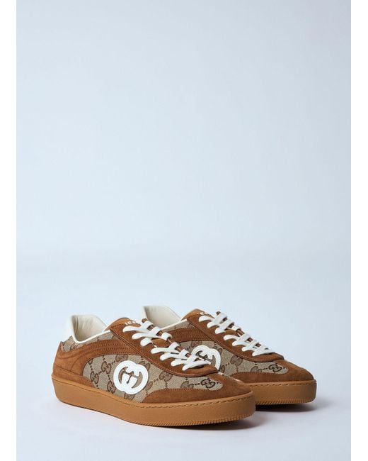 Gucci White Interlocking G Sneakers