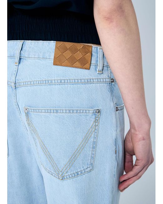 Bottega Veneta Blue Extra Bleach Dirty Denim Jeans