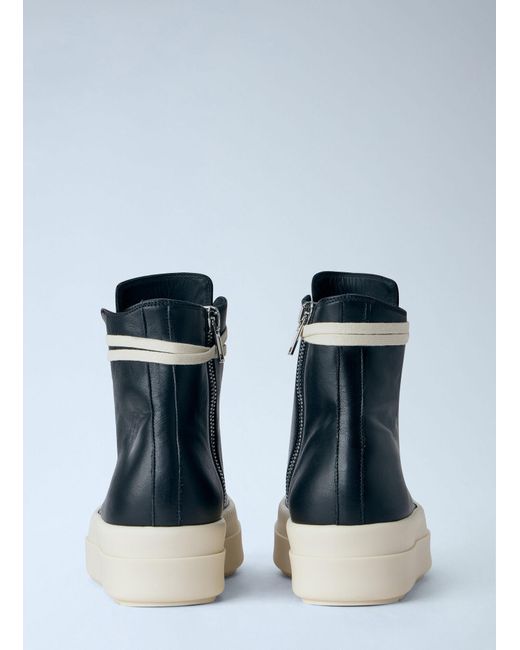 Rick Owens Blue Mega Bumper Sneakers