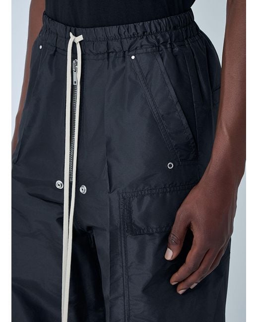 Rick Owens Blue Cargobelas Pants for men