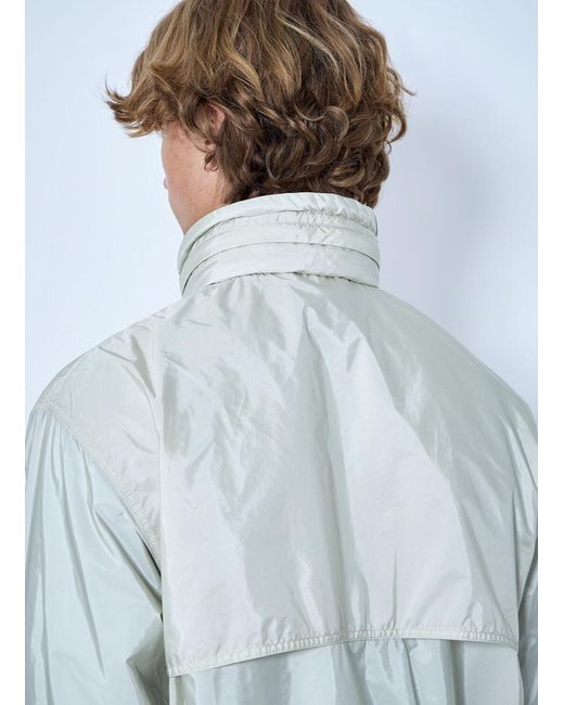 Prada Gray High-Neck Zip Jacket for men