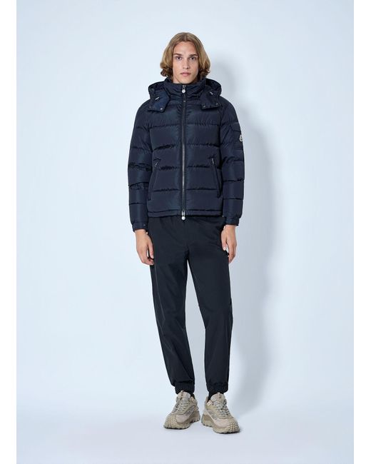 Moncler Blue Maya Matte Short Down Jacket for men