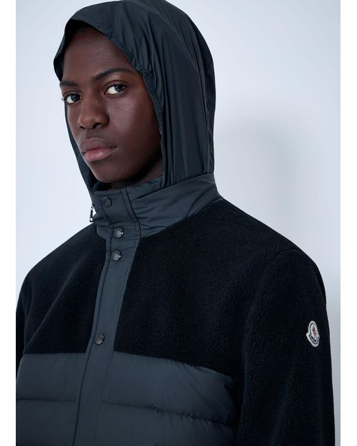 Moncler Blue Mistral Teddy Short Jacket for men
