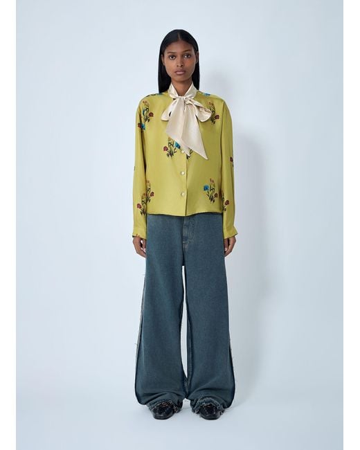 Marni Green Silk Shirt