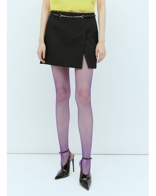 Gucci Black Wool Mini Skirt