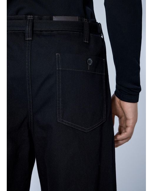 Lemaire Blue Maxi Workwear Pants for men