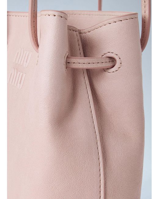 Miu Miu Blue Nappa Leather Mini Bag