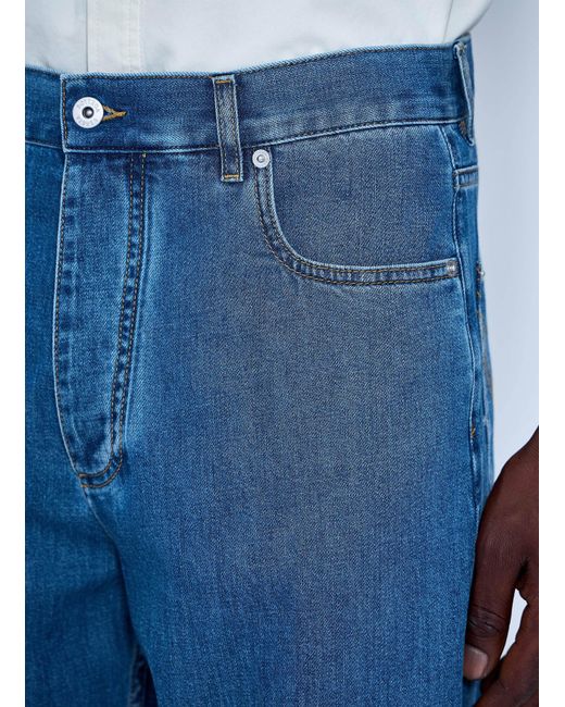 Bottega Veneta Blue Straight-Leg Denim Jeans for men