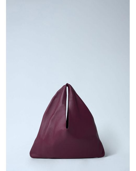 The Row Purple Small Bindle Shoulder Bag