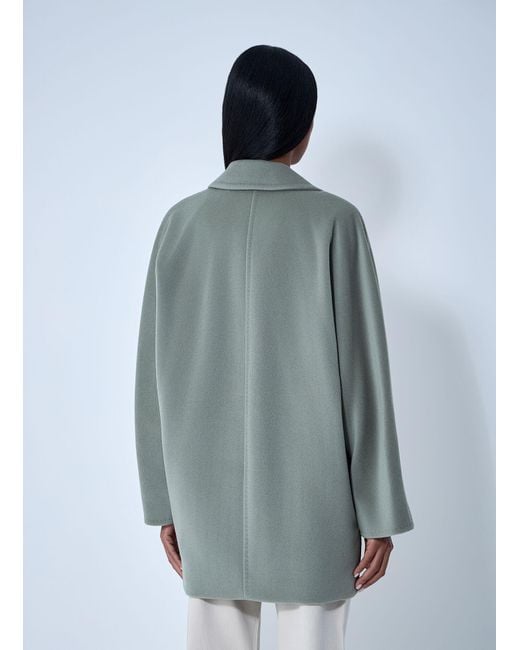 Max Mara Gray Wool-And-Cashmere-Blend Coat
