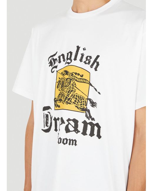 Burberry English Dream T-shirt in White for Men | Lyst