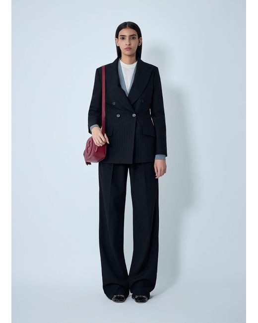 Gucci Blue Double-Breasted Blazer