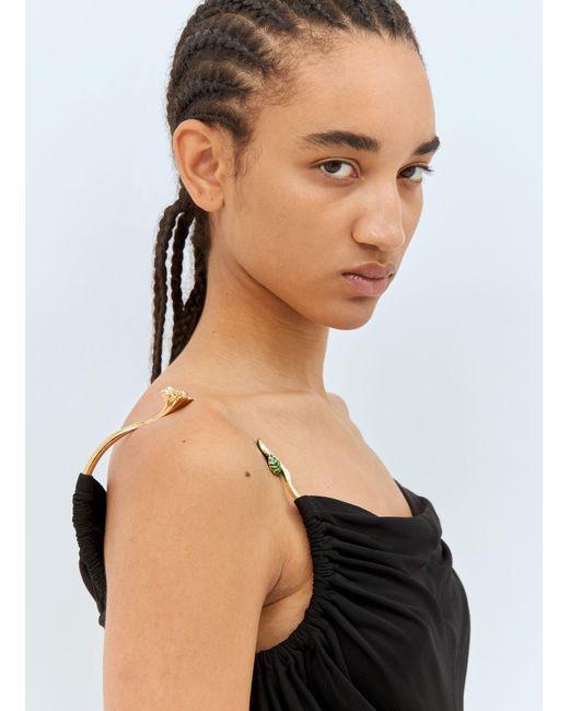 Bottega Veneta Black Viscose Jersey Dress