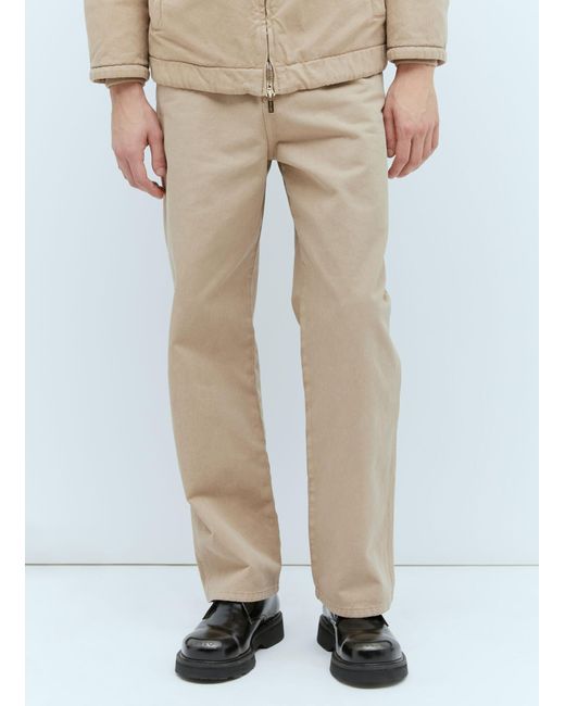 Miu Miu Natural Garment-Dyed Gabardine Pants for men