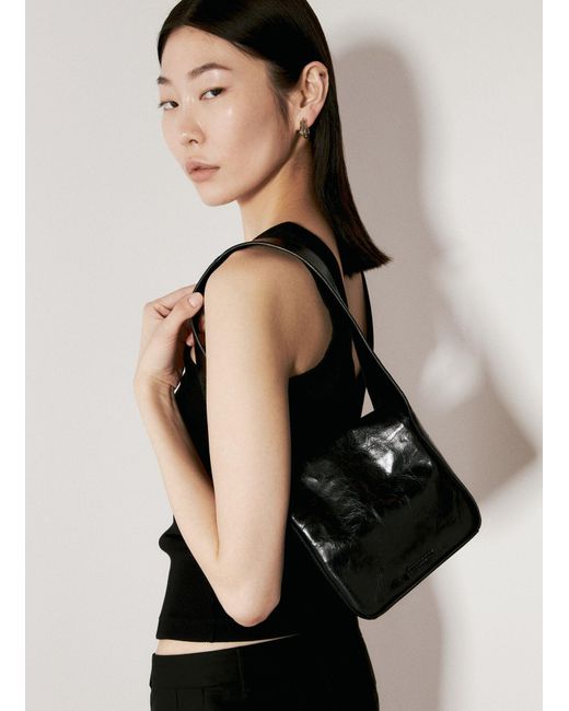Alexander Wang Black Dome Slouchy Small Shoulder Bag