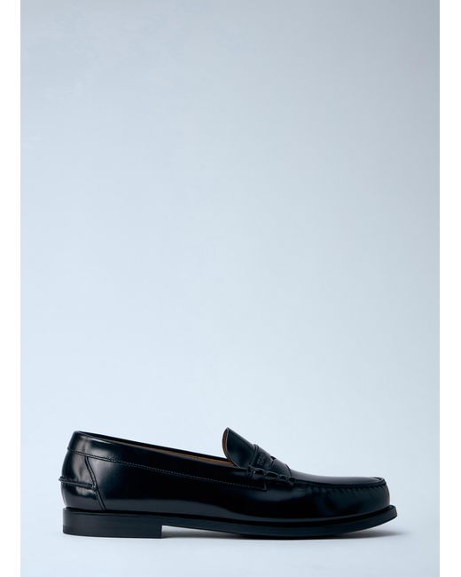 Prada Black Leather Loafers for men
