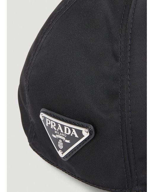 Prada Gray Re-Nylon Baseball Cap