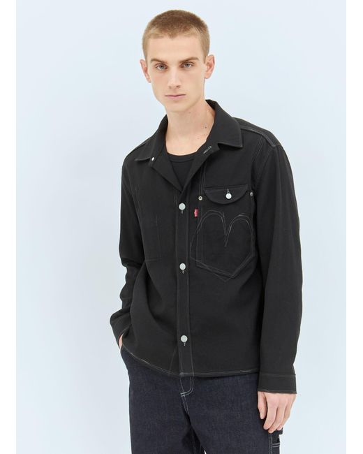 Junya Watanabe Black Topstitched Wool-Blend Jacket for men