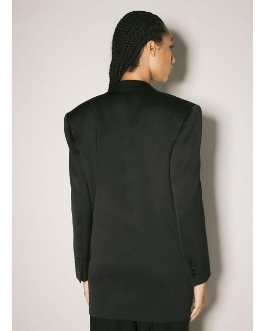 Saint Laurent Black Silk Tuxedo Blazer