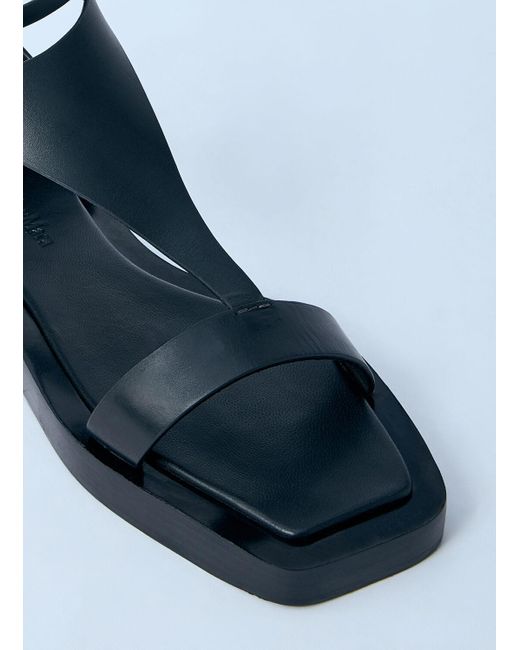 Max Mara Blue Velaflat Sandals