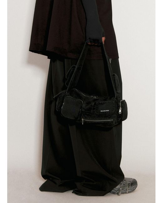 Balenciaga Black Superbusy Xs Sling Bag for men