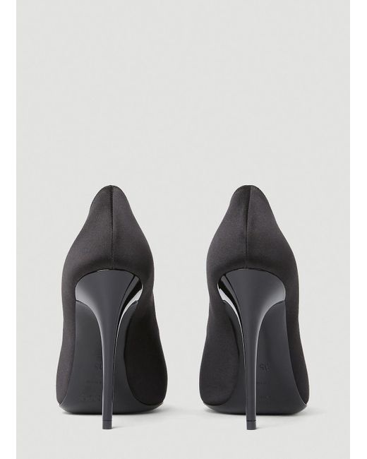 Saint Laurent Black Alix Embellished High Heel Shoes