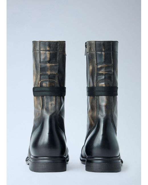 Vivienne Westwood Blue Parachute Boots for men