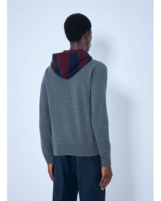 Moncler Blue Zip-Up Hoodie for men