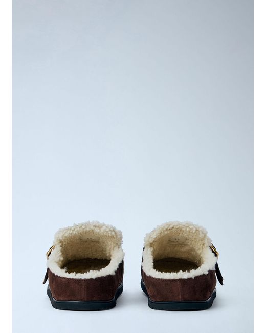 Prada White Suede Mules