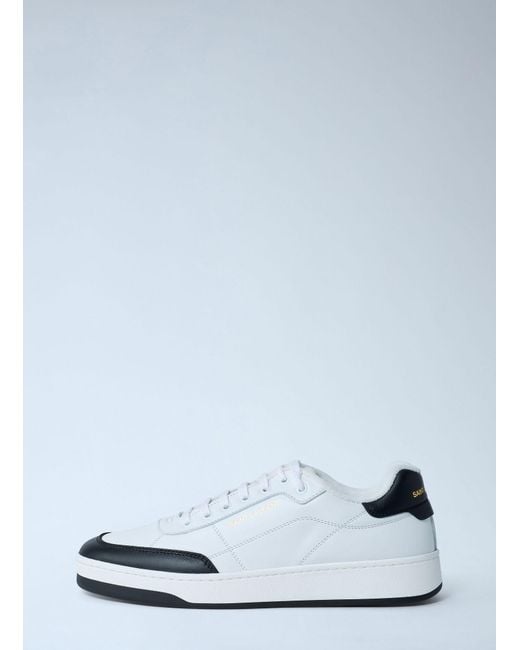 Saint Laurent White Sl 61 Low Top Sneakers for men