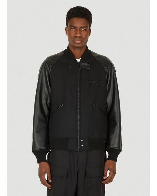 Y-3 Classic Varsity Jacket in Black for Men | Lyst UK