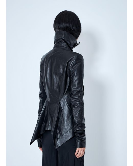 Rick Owens Blue Naska Biker Jacket