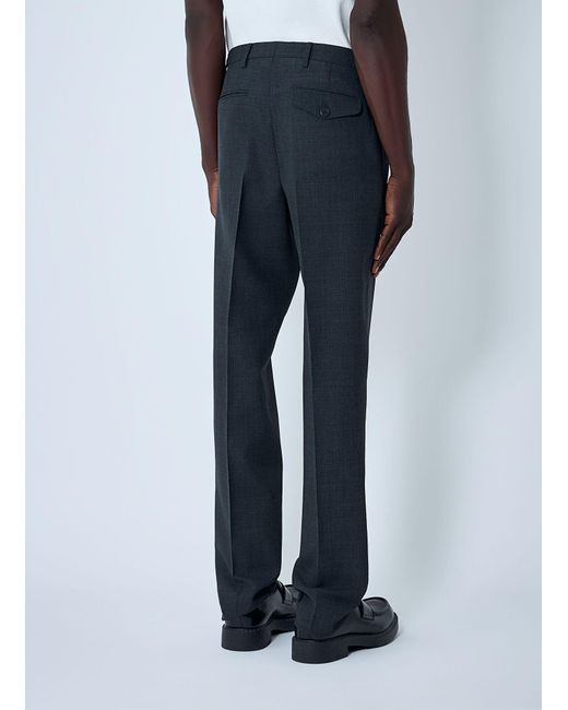 Prada Blue Wool Tailored Pants for men