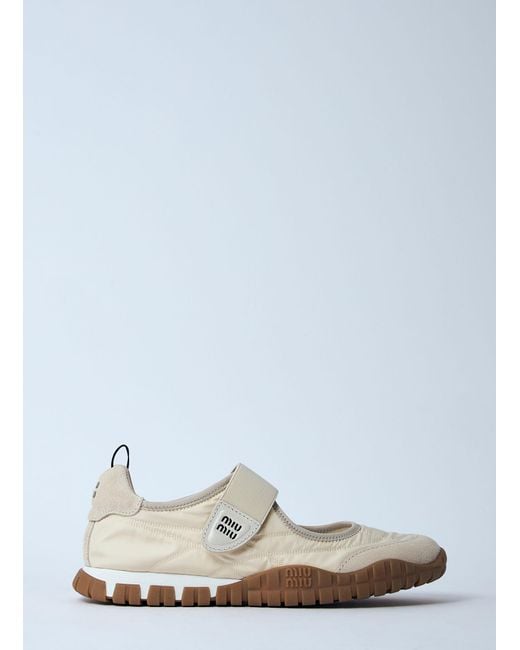 Miu Miu White Tyre Sneakers
