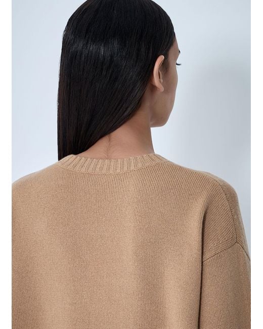 Max Mara Natural Wool-And-Cashmere-Blend Sweater