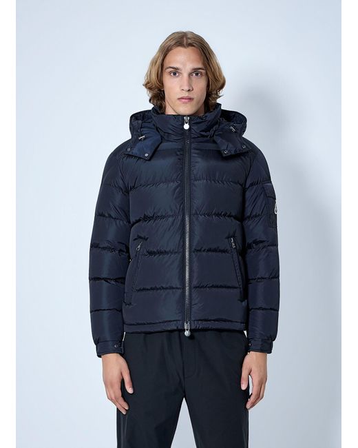 Moncler Blue Maya Matte Short Down Jacket for men