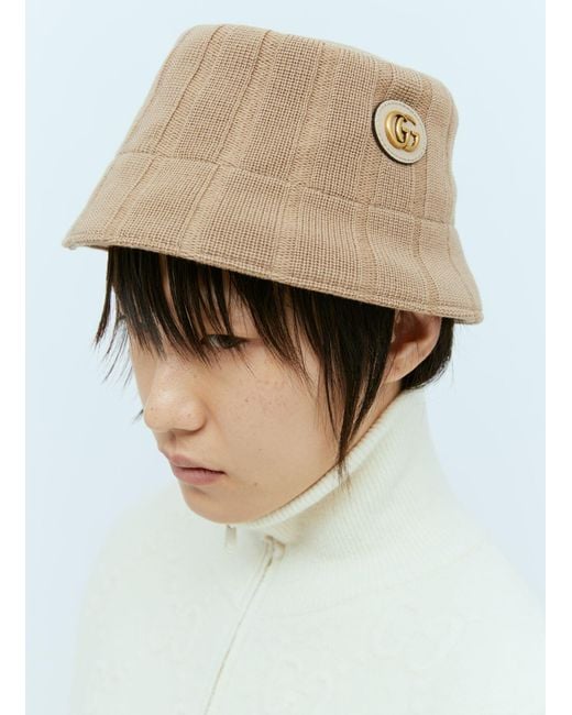 Gucci Natural Woll Bucket Hat