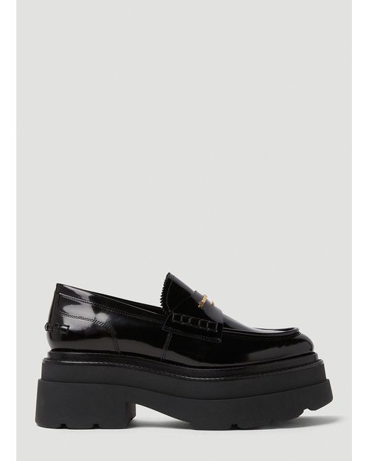 Alexander Wang Carter Platform Loafers in Black | Lyst