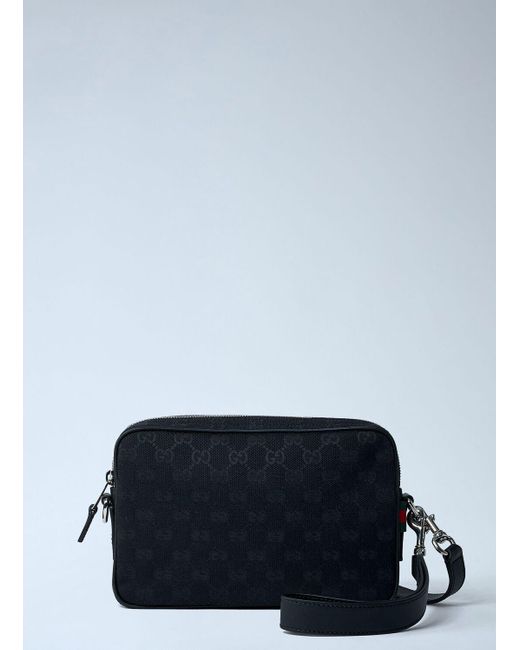 Gucci Blue Small Gg Canvas Pouch for men
