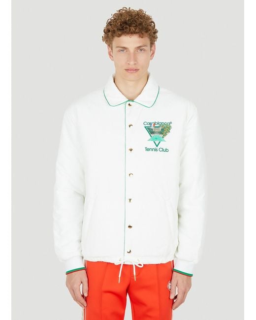 White coach shop jacket mens