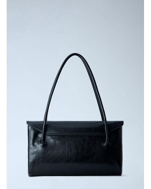 Marni Blue East West Flap Closure Shoulder Bag
