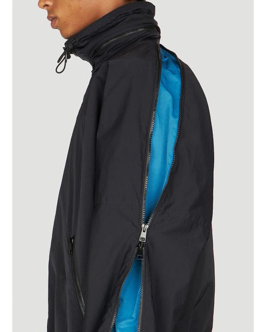 Bottega Veneta Black Zip Sleeve Track Jacket for men