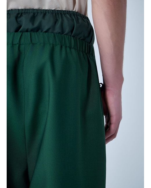 Lacoste Green Wide-Leg Drawstring Trousers for men