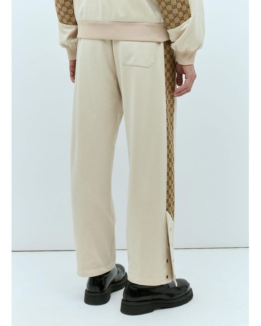 Gucci Natural Gg Track Pants for men