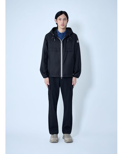 Moncler Blue Nidge Hooded Jacket for men