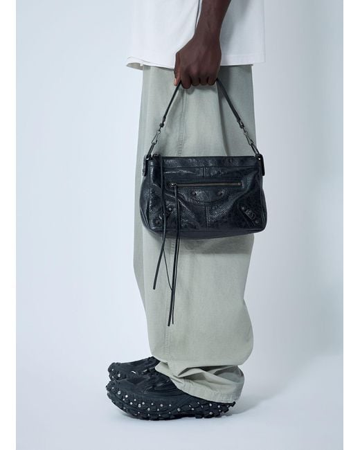 Balenciaga Blue Small Le City Motorcycle Shoulder Bag for men