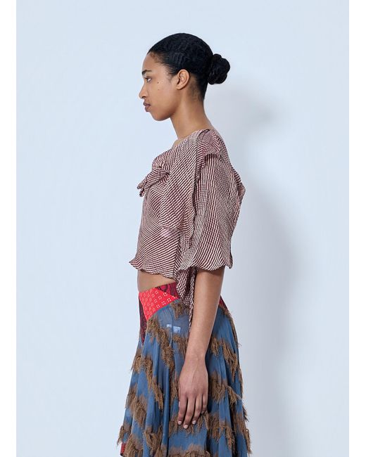 Kiko Kostadinov White Plexus Blouse